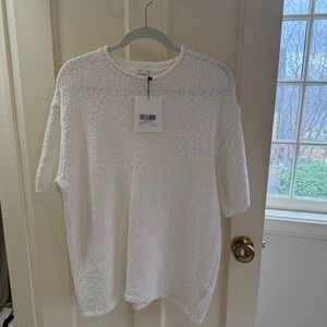 Dissh off white knit tee